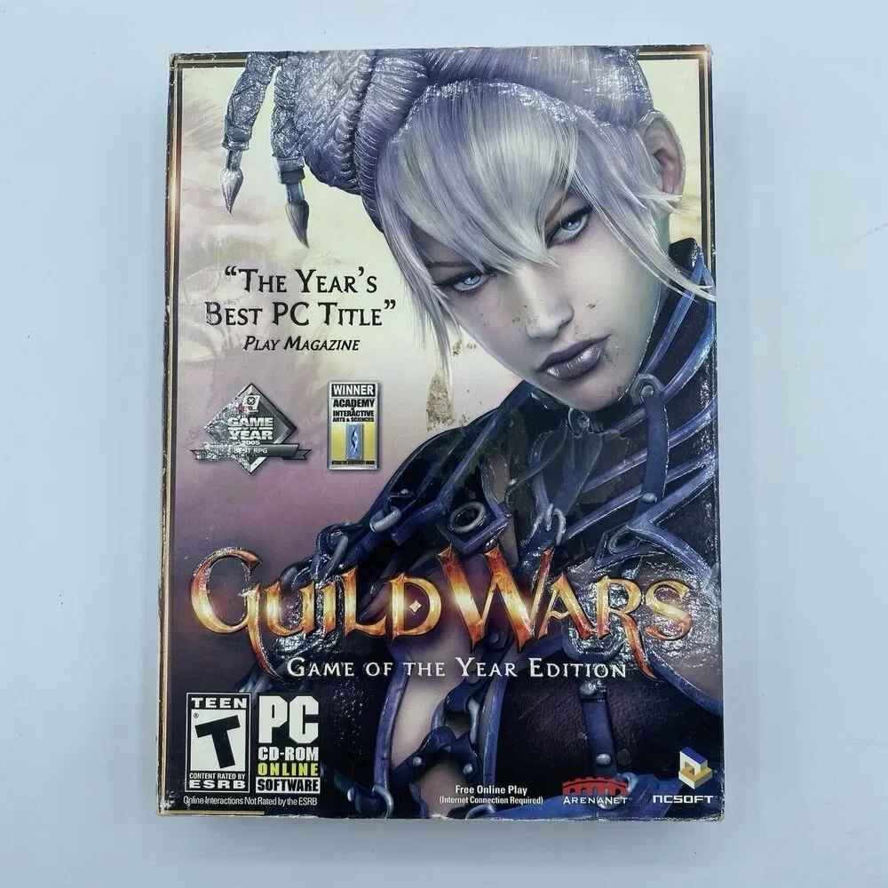 Guild Wars (Game of the Year Edition) (PC) Used-CIB VG CD-ROM NCSoft